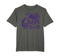 Purple Cheer Dad Tees Cheerleader T-Shirt - Minimalist Print Unisex - T-Shirt, Sweatshirt, Hoodie