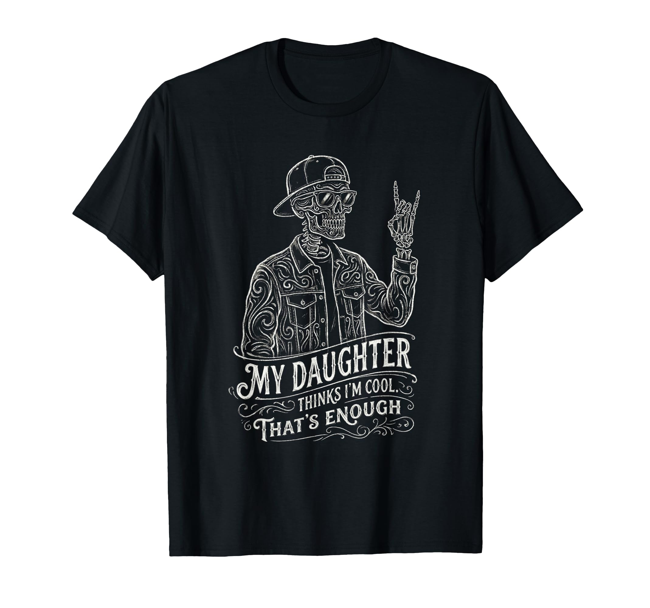 Skeleton Dad Daughter Matching T-Shirt - Fun Novelty Design Men Women - T-Shirt, Sweatshirt, Hoodie
