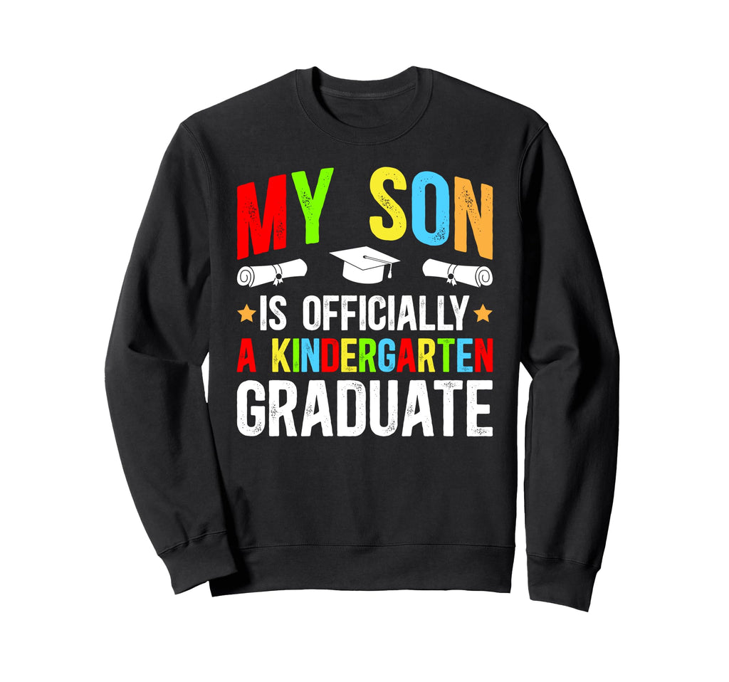 Kindergarten Graduate Dad Sweatshirt - Unique Graphic Men Women - T-Shirt, Sweatshirt, Hoodie