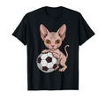 Funny Soccer Sphynx Just Who Loves Cats T-Shirt - Trendy Graphic Unisex - T-Shirt, Sweatshirt, Hoodie
