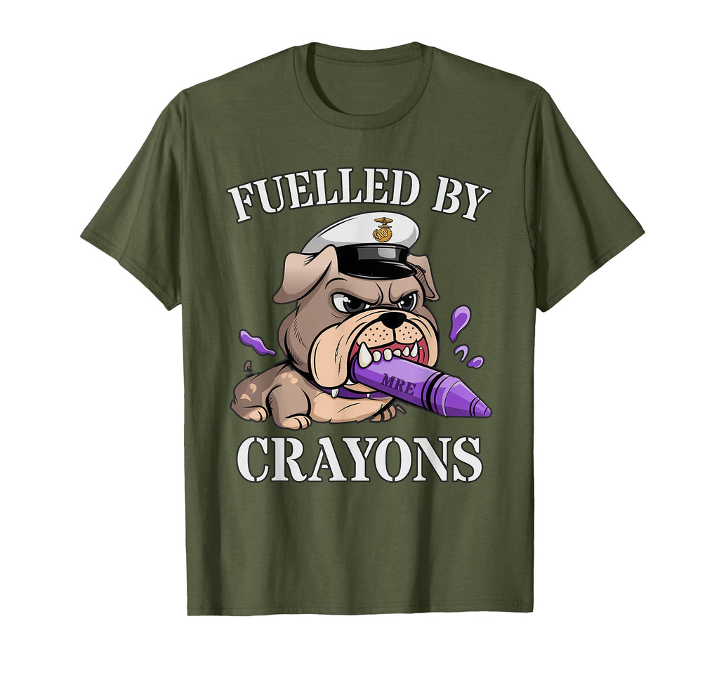 Fuelled Crayons Soldier Crew Military T-Shirt - Custom Art Print Men Women - T-Shirt, Sweatshirt, Hoodie