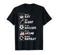 Eat Sleep Soccer Anime Repeat Japanese T-Shirt - Trendy Graphic for Adults - T-Shirt, Sweatshirt, Hoodie