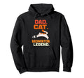 Dad Cat Badminton Legend Badminton Hoodie - Fun Novelty Design Men Women - T-Shirt, Sweatshirt, Hoodie
