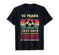 10 Year Old Soccer Birthday Tenth T-Shirt - Custom Art Print Men Women - T-Shirt, Sweatshirt, Hoodie