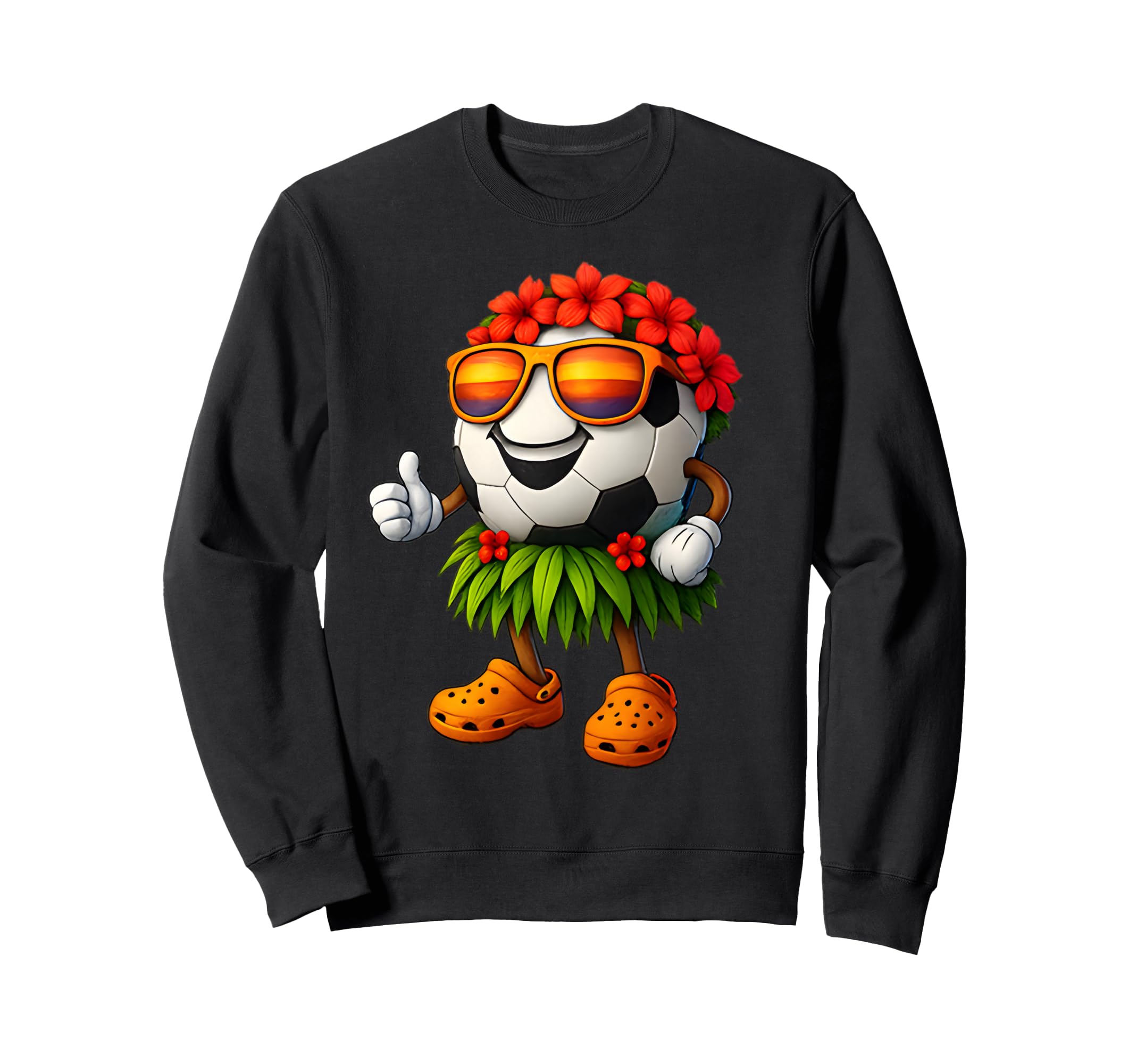 Funny Hawaii Soccer Ball Hawaiian Sweatshirt - Streetwear Style Men Women - T-Shirt, Sweatshirt, Hoodie