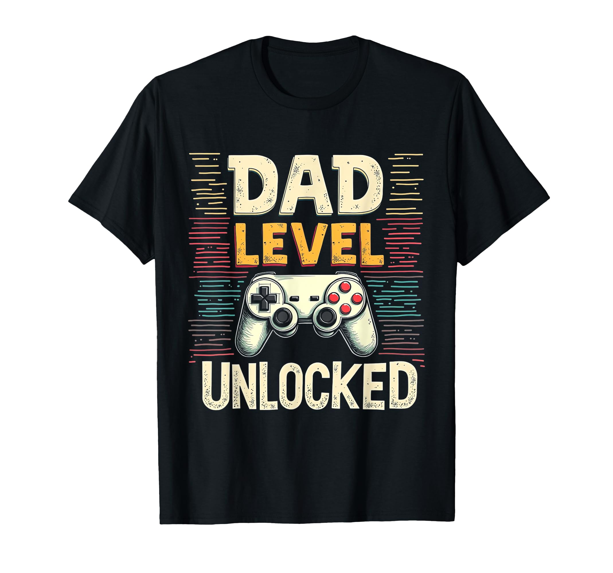Dad Level Unlocked Funny Gamer Dad T-Shirt - Novelty Apparel for Adults - T-Shirt, Sweatshirt, Hoodie
