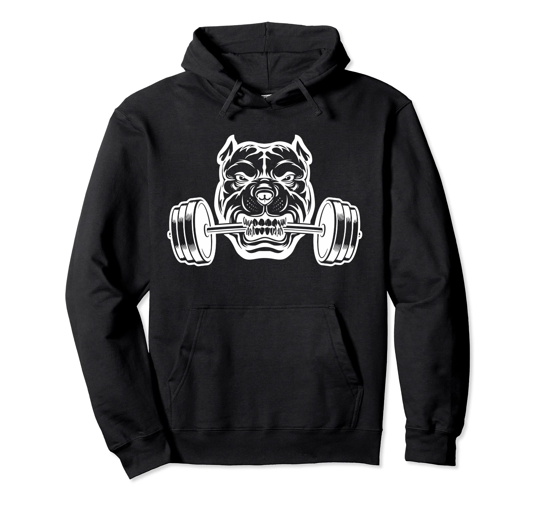 Pitbull Weightlifting Mens Pitbull Hoodie - Novelty Apparel Men Women - T-Shirt, Sweatshirt, Hoodie