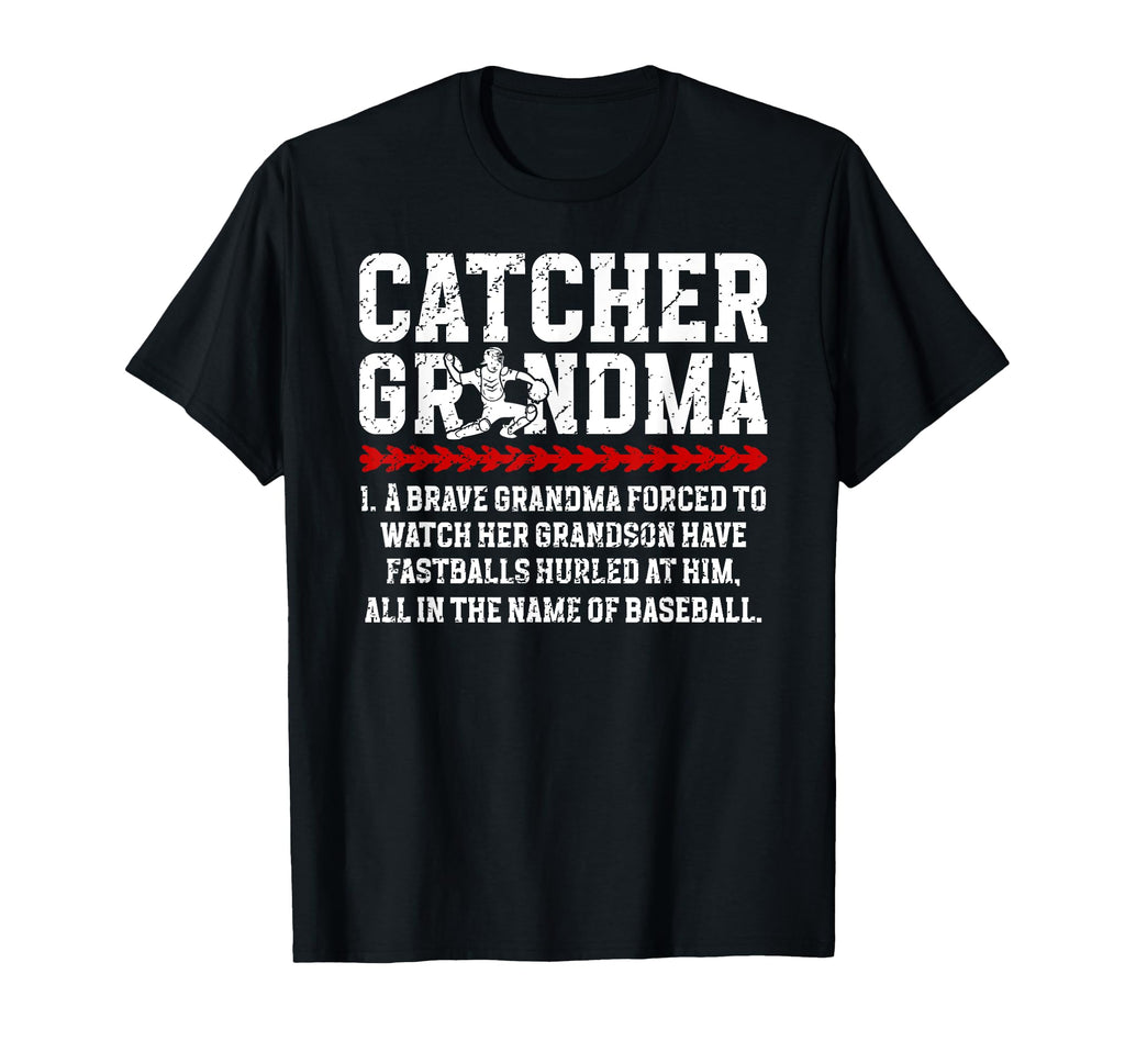 Baseball Catcher Grandma Baseball T-Shirt - Custom Art Print Men Women - T-Shirt, Sweatshirt, Hoodie