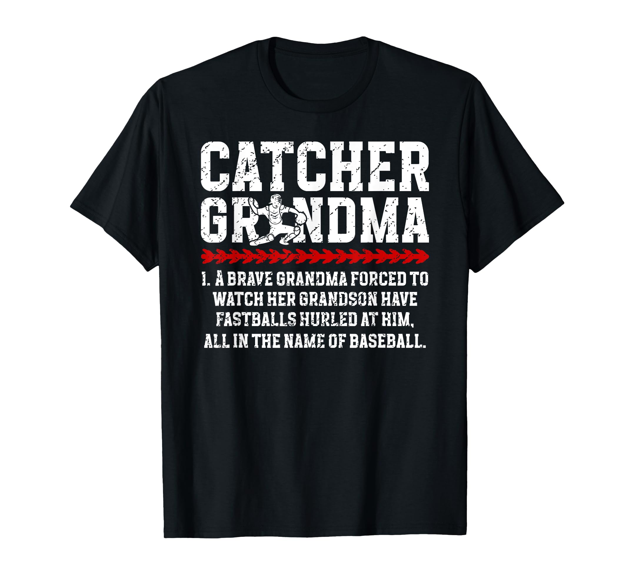 Baseball Catcher Grandma Baseball T-Shirt - Custom Art Print Men Women - T-Shirt, Sweatshirt, Hoodie