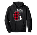 Nana Bear Pajama Red Buffalo Plaid Hoodie - Fun Novelty Design for Adults - T-Shirt, Sweatshirt, Hoodie