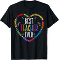 Best Teacher Ever Motivational Appreciation - Adult & Kids T-Shirts, Sweatshirts & Hoodies apparel design preview 1