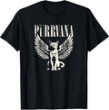 Purrvana Funny Cat Parody 90s Grunge Rock Music - Adult & Kids T-Shirts, Sweatshirts & Hoodies apparel design preview 1