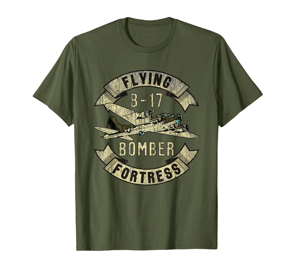 B 17 Bomber Ww2 Plane Aviation Airplane T-Shirt - Trendy Graphic Unisex - T-Shirt, Sweatshirt, Hoodie