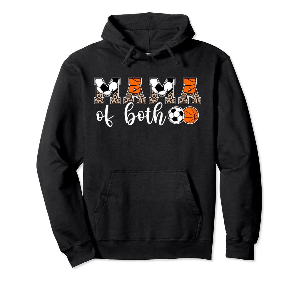 Mama Both Leopard Basketball Soccer Hoodie - Custom Art Print for Adults - T-Shirt, Sweatshirt, Hoodie