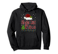 Funny Single Dad Claus Lights Pajama Hoodie - Custom Art Print Unisex - T-Shirt, Sweatshirt, Hoodie