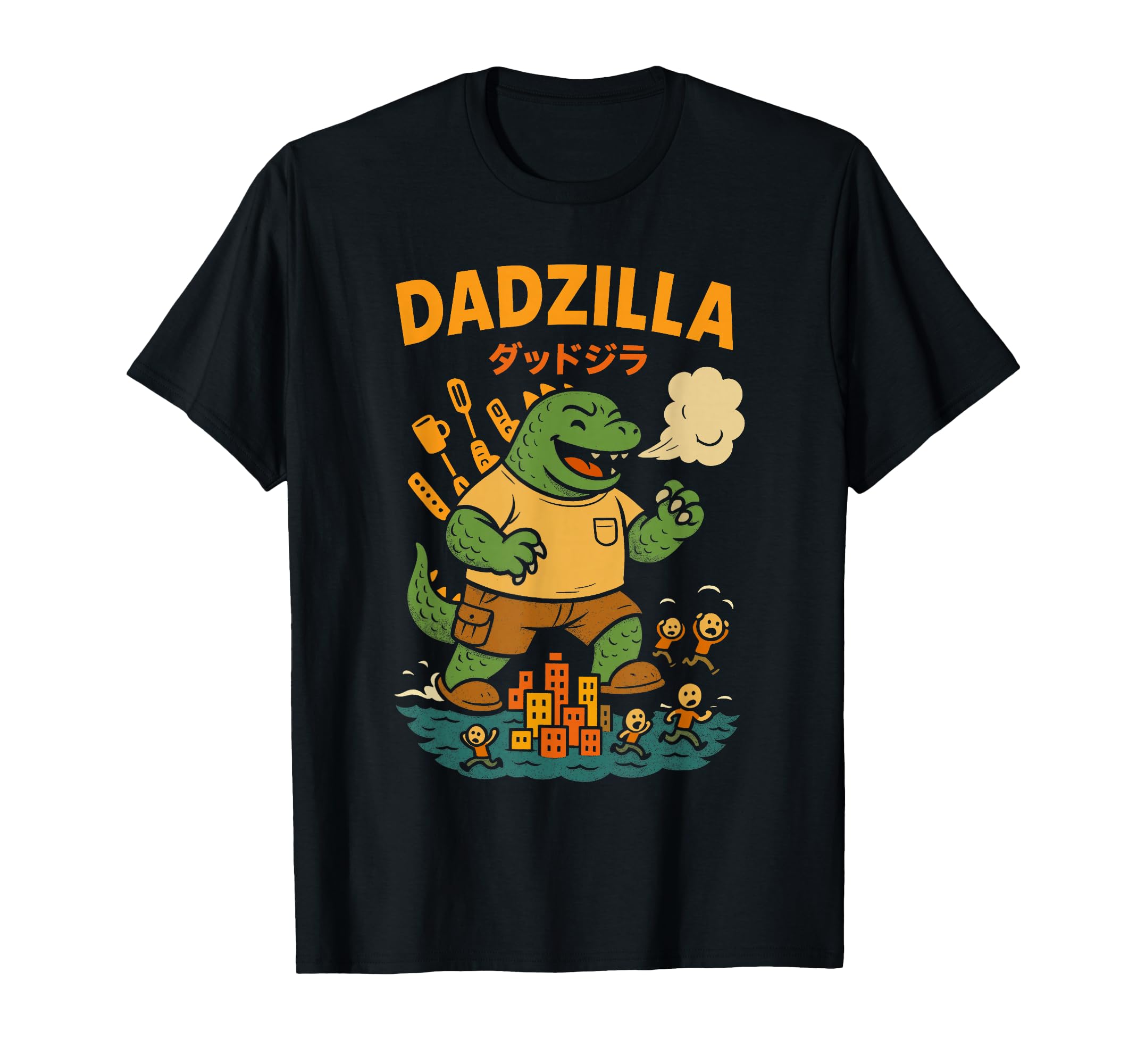 Dadzilla Funny Cartoon Gift Dad T-Shirt - Fun Novelty Design Men Women - T-Shirt, Sweatshirt, Hoodie