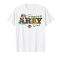 Army Dad Camo American Flag T-Shirt - Casual Everyday Wear Men Women - T-Shirt, Sweatshirt, Hoodie