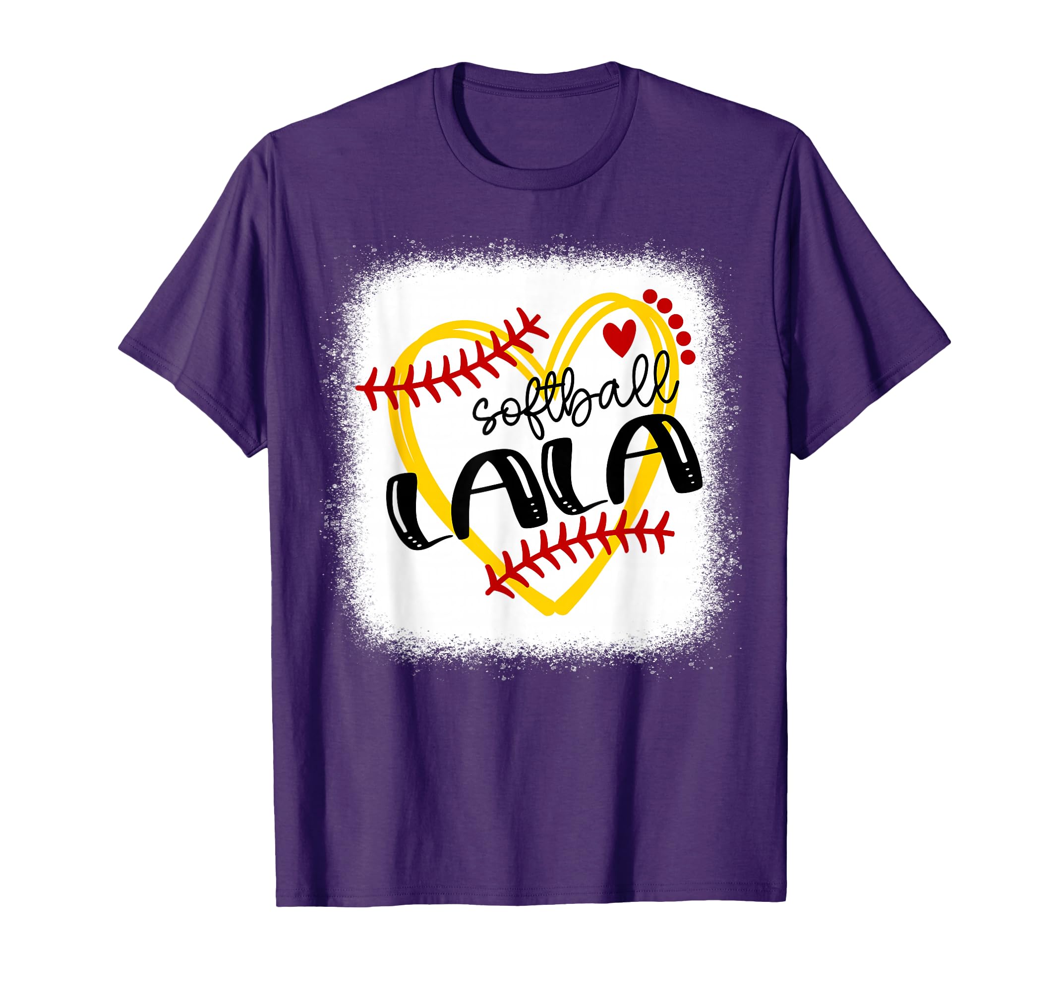 Personalized Softball Heart Lala T-Shirt - Casual Everyday Wear Unisex - T-Shirt, Sweatshirt, Hoodie