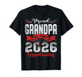 Proud Grandpa Two 2026 Graduates T-Shirt - Minimalist Print for Adults - T-Shirt, Sweatshirt, Hoodie