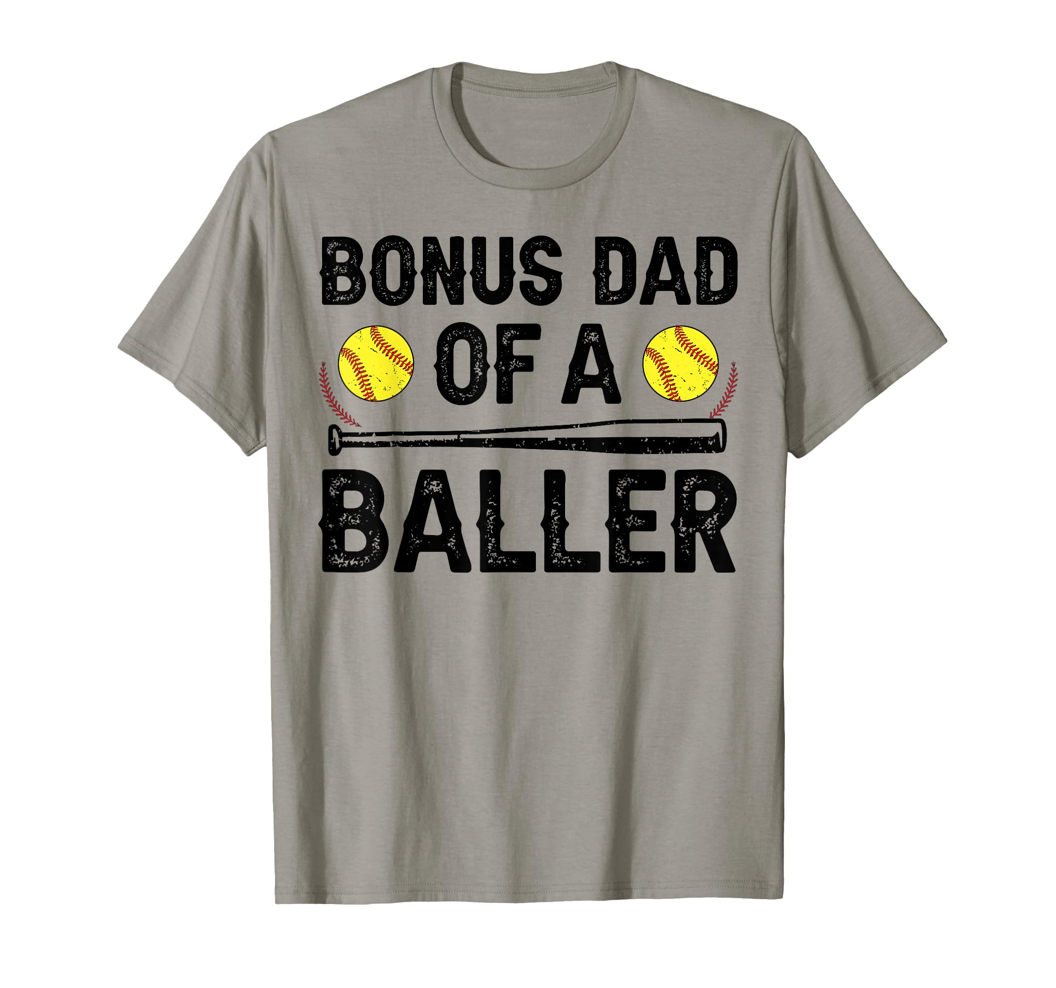 Bonus Dad Baller Softball Bonus Dad T-Shirt - Custom Art Print Men Women - T-Shirt, Sweatshirt, Hoodie