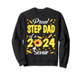 Proud Step Dad Class 2024 Graduate Sweatshirt - Graphic Print Men Women - T-Shirt, Sweatshirt, Hoodie