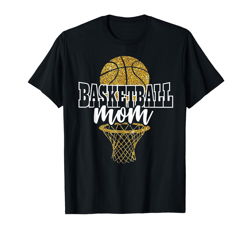 Funny Basketball Mom Basket Hoop T-Shirt - Casual Everyday Wear Unisex - T-Shirt, Sweatshirt, Hoodie