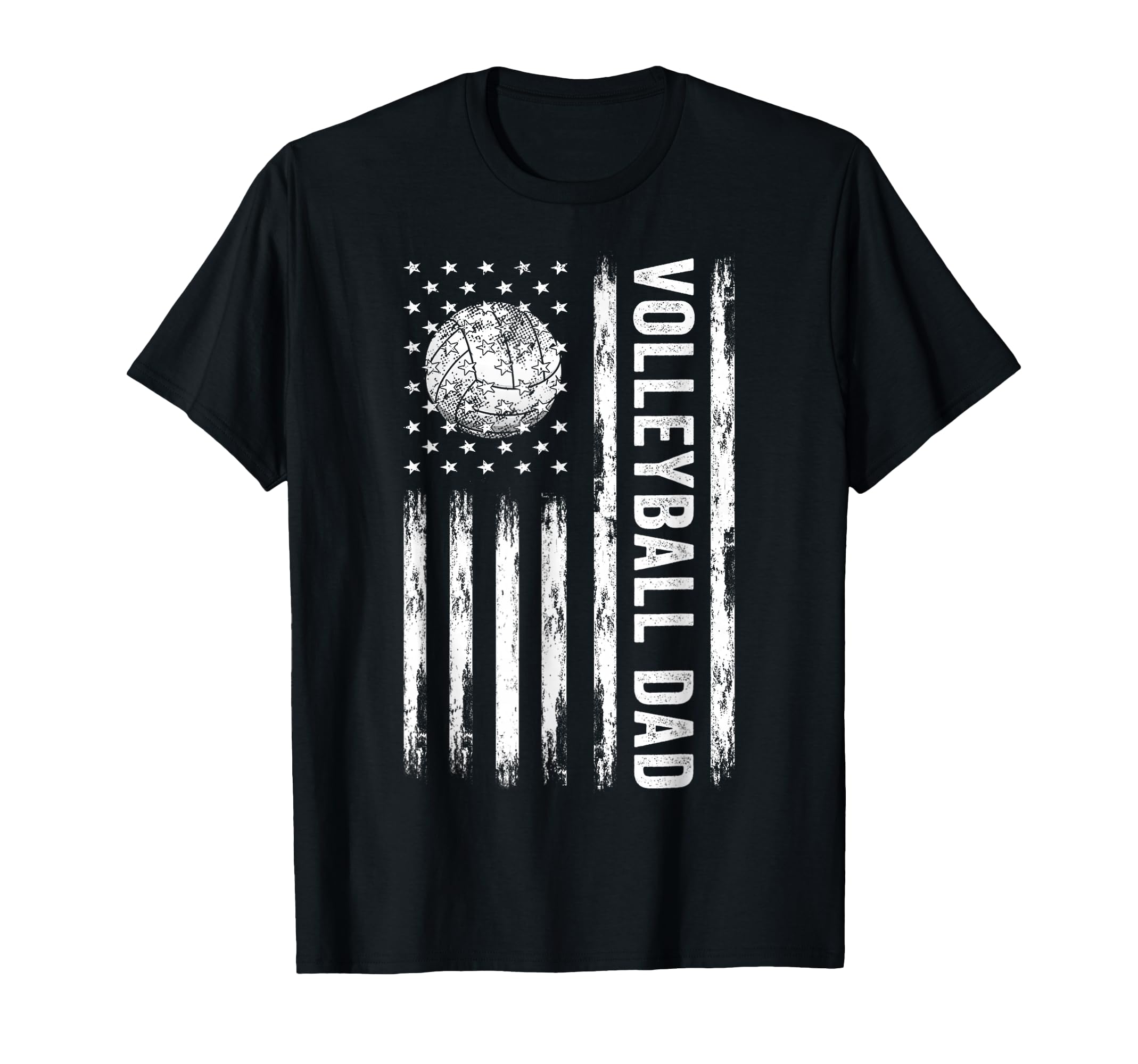 Usa Flag Volleyball Dad Fathers Day T Sweatshirt - Custom Art Print Unisex - T-Shirt, Sweatshirt, Hoodie