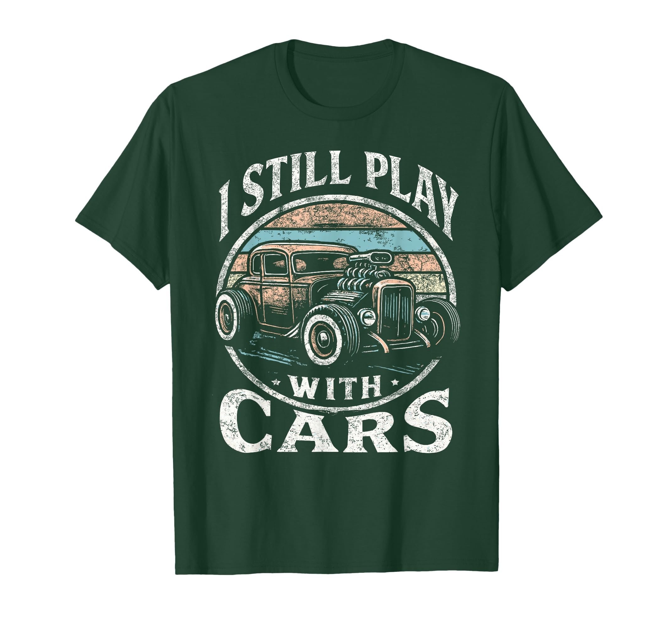 Rat Rod Dad I Still Play Cars Hot Rod T-Shirt - Minimalist Print Unisex - T-Shirt, Sweatshirt, Hoodie