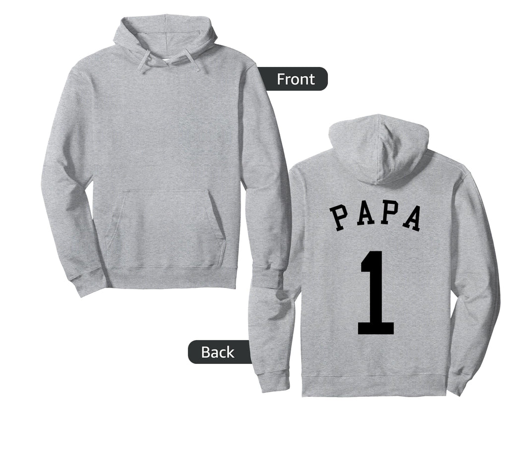 Papa Team No 1 Basketball Hoodie - Casual Everyday Wear for Adults - T-Shirt, Sweatshirt, Hoodie