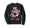 Funny Soccer Ball Uncle Sam Hat Sweatshirt - Fun Novelty Design for Adults - T-Shirt, Sweatshirt, Hoodie