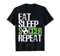 Eat Sleep Soccer Repeat Sport Player T-Shirt - Custom Art Print for Adults - T-Shirt, Sweatshirt, Hoodie