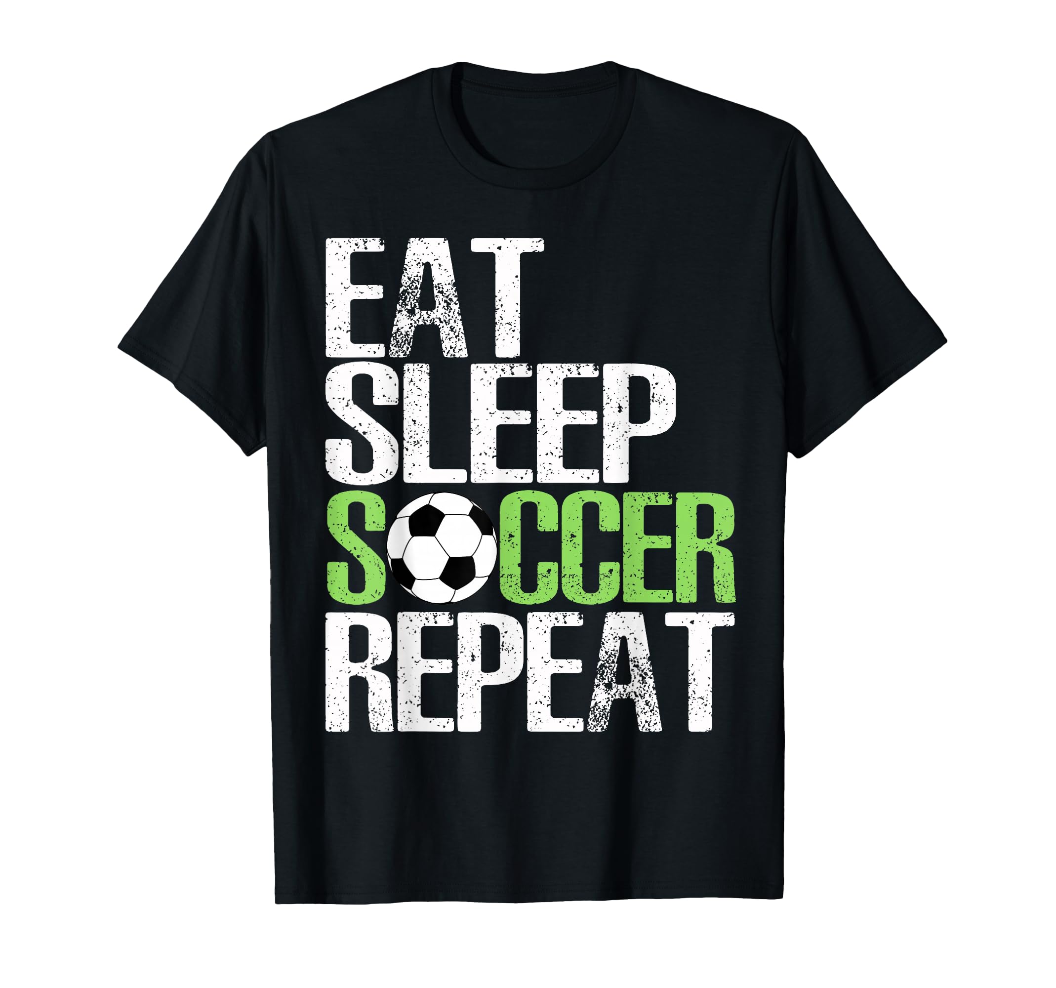Eat Sleep Soccer Repeat Sport Player T-Shirt - Custom Art Print for Adults - T-Shirt, Sweatshirt, Hoodie