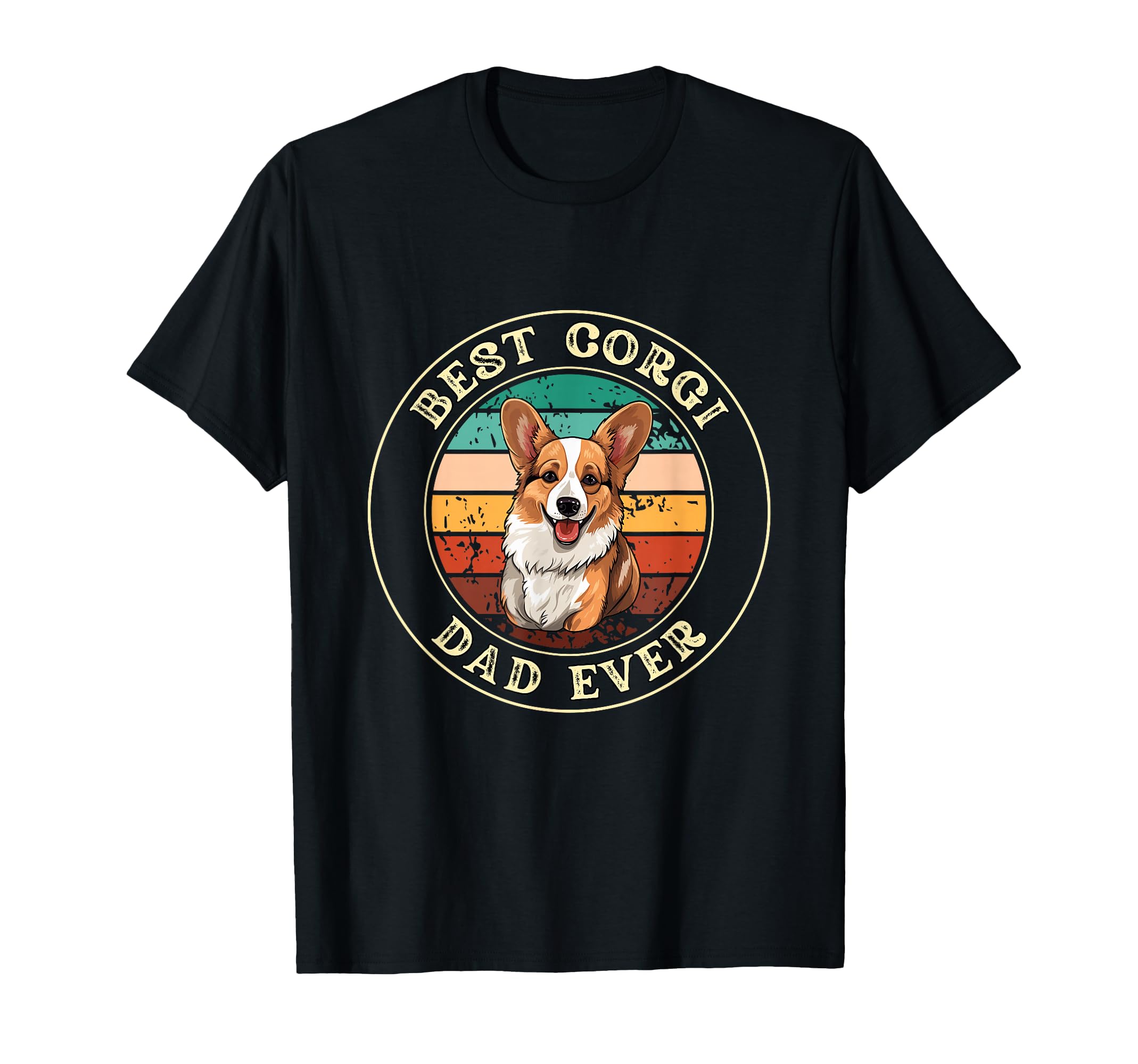 Funny Corgi Dad Gift T-Shirt - Custom Art Print Men Women - T-Shirt, Sweatshirt, Hoodie