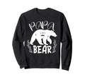 Mens Funny Papa Bear Dads Sweatshirt - Streetwear Style for Adults - T-Shirt, Sweatshirt, Hoodie