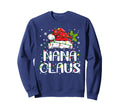 Nana Claus Lights Pajama Family Sweatshirt - Novelty Apparel Men Women - T-Shirt, Sweatshirt, Hoodie