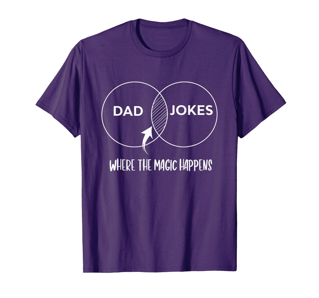 Funny Dad Jokes Dad Jokes Where Magic T-Shirt - Trendy Graphic for Adults - T-Shirt, Sweatshirt, Hoodie