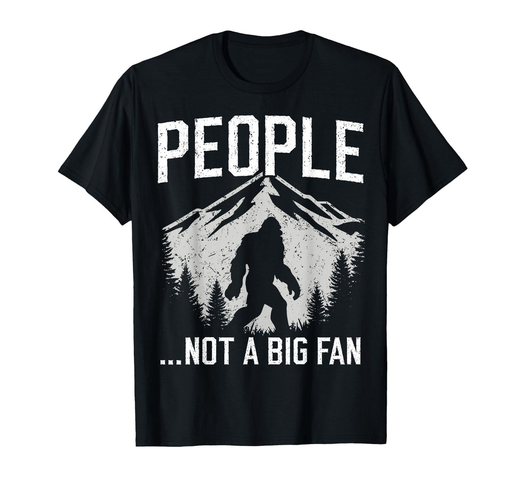 Funny Introvert Bigfoot People Not T-Shirt - Minimalist Print Men Women - T-Shirt, Sweatshirt, Hoodie