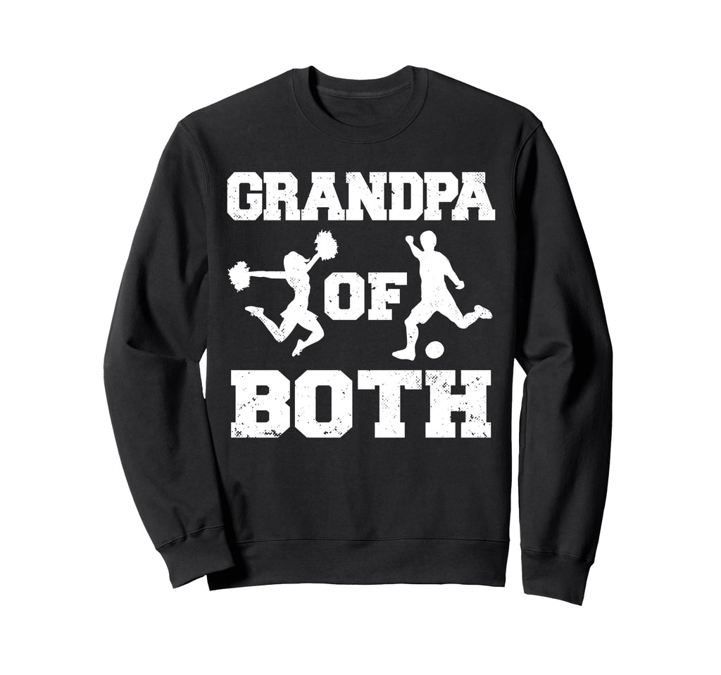 Grandpa Both Funny Soccer And Sweatshirt - Casual Everyday Wear Men Women - T-Shirt, Sweatshirt, Hoodie