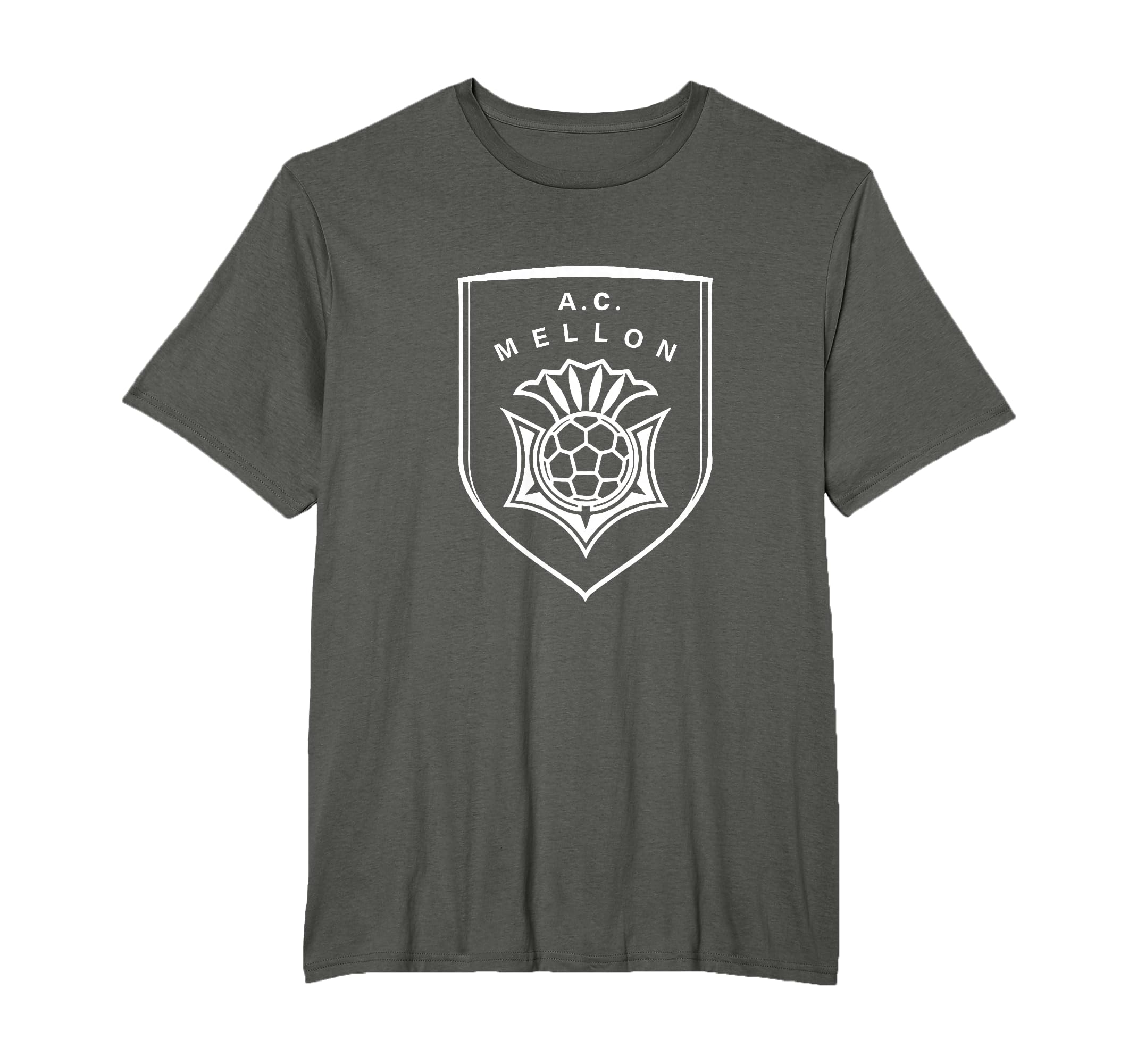 Ac Mellon Crest Club Soccer T-Shirt - Custom Art Print Men Women - T-Shirt, Sweatshirt, Hoodie