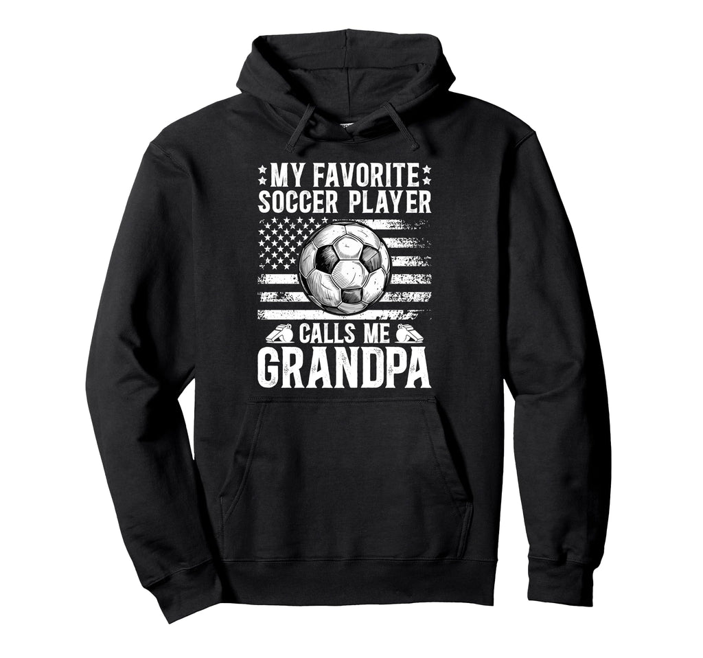 Proud Soccer Grandpa Soccer Player Hoodie - Aesthetic Graphic Men Women - T-Shirt, Sweatshirt, Hoodie