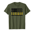 Vietnam Veteran Yellow Text T-Shirt - Custom Art Print Men Women - T-Shirt, Sweatshirt, Hoodie
