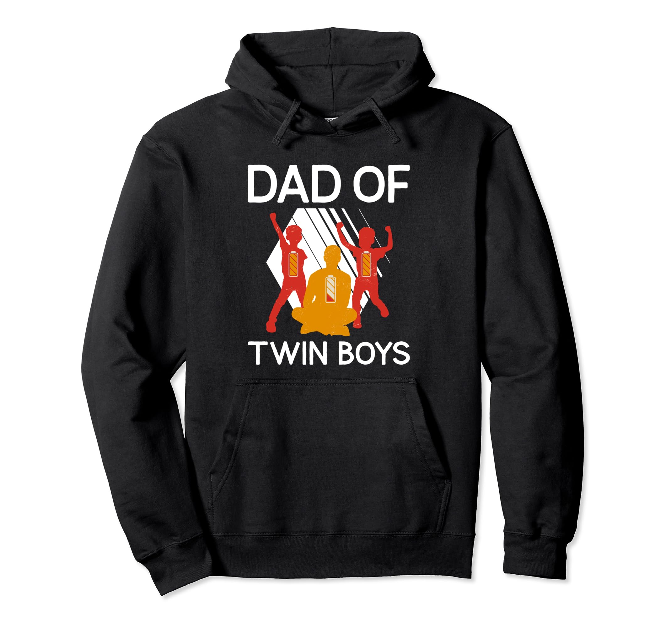 Dad Twin Father Two Twin Dad Hoodie - Trendy Graphic for Adults - T-Shirt, Sweatshirt, Hoodie