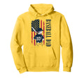Baseball Dad Flag I Raised Mine Ballpark Hoodie - Graphic Print for Adults - T-Shirt, Sweatshirt, Hoodie