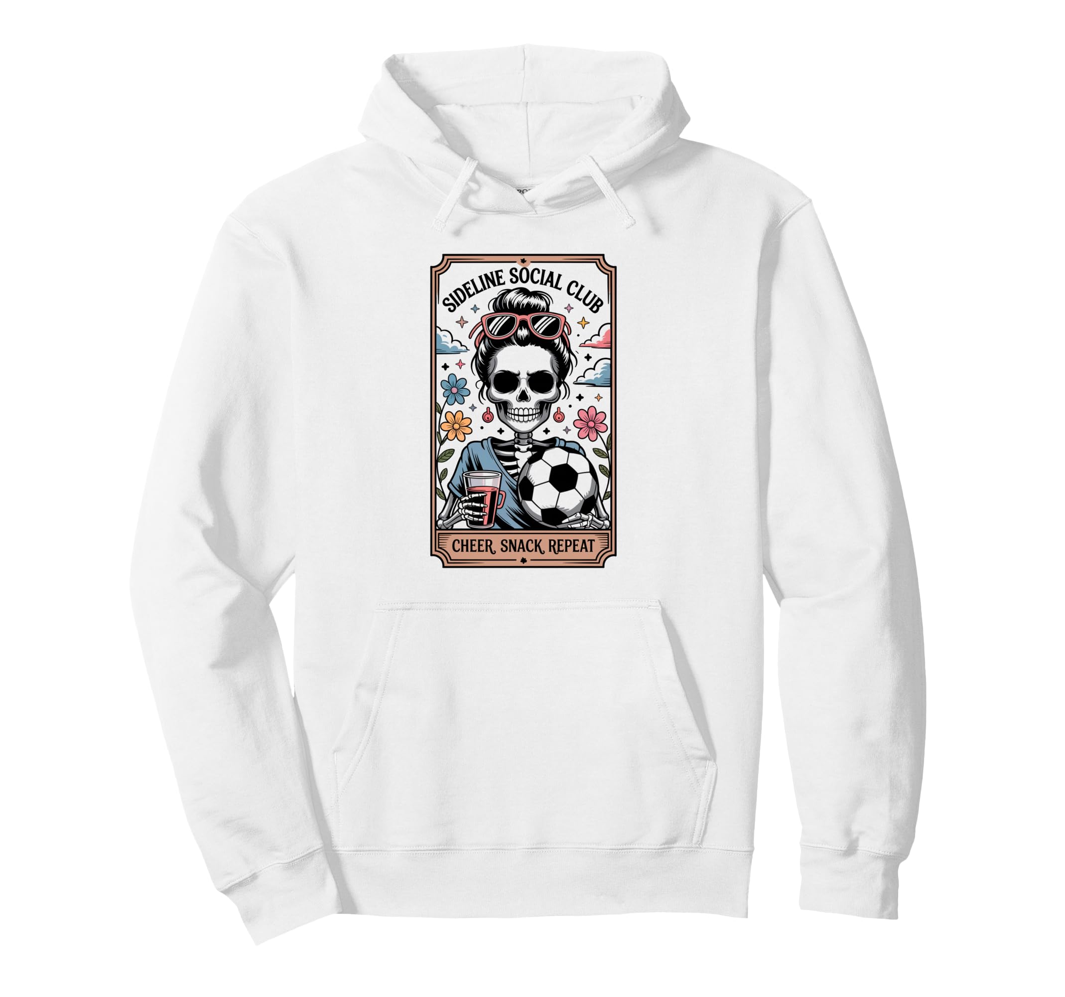 Sideline Social Club Soccer Mom Game Hoodie - Custom Art Print Men Women - T-Shirt, Sweatshirt, Hoodie