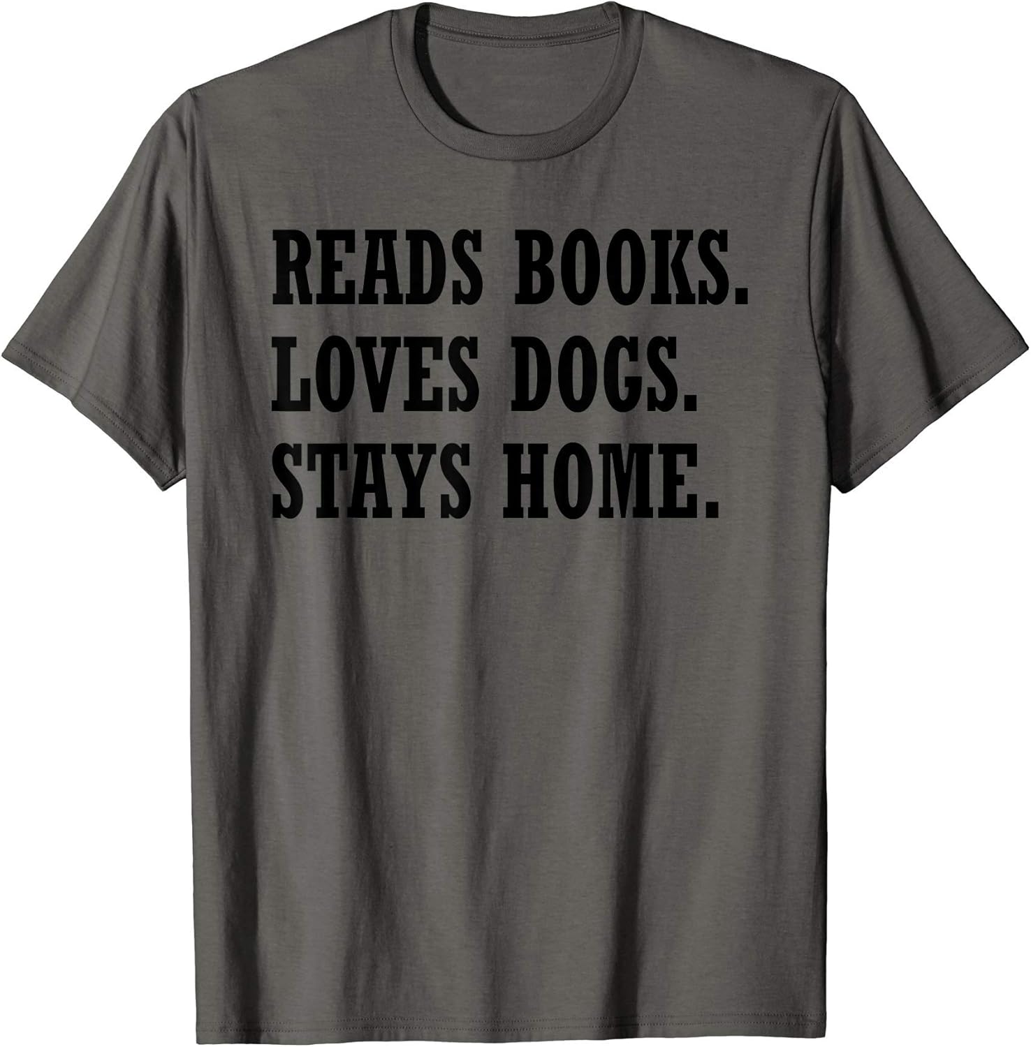 Funny Dog Gifts Reads Books Loves Dogs Stays Home - Adult & Kids T-Shirts, Sweatshirts & Hoodies apparel design preview 1