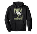 Papa Bear 1 Cub 1 Child Dad Grandpa Hoodie - Unique Graphic Men Women - T-Shirt, Sweatshirt, Hoodie