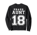Number 18 Custom Proud Soccer Futbol Sweatshirt - Trendy Graphic Men Women - T-Shirt, Sweatshirt, Hoodie