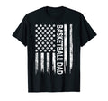 Usa American Flag Basketball Dad T-Shirt - Novelty Apparel for Adults - T-Shirt, Sweatshirt, Hoodie