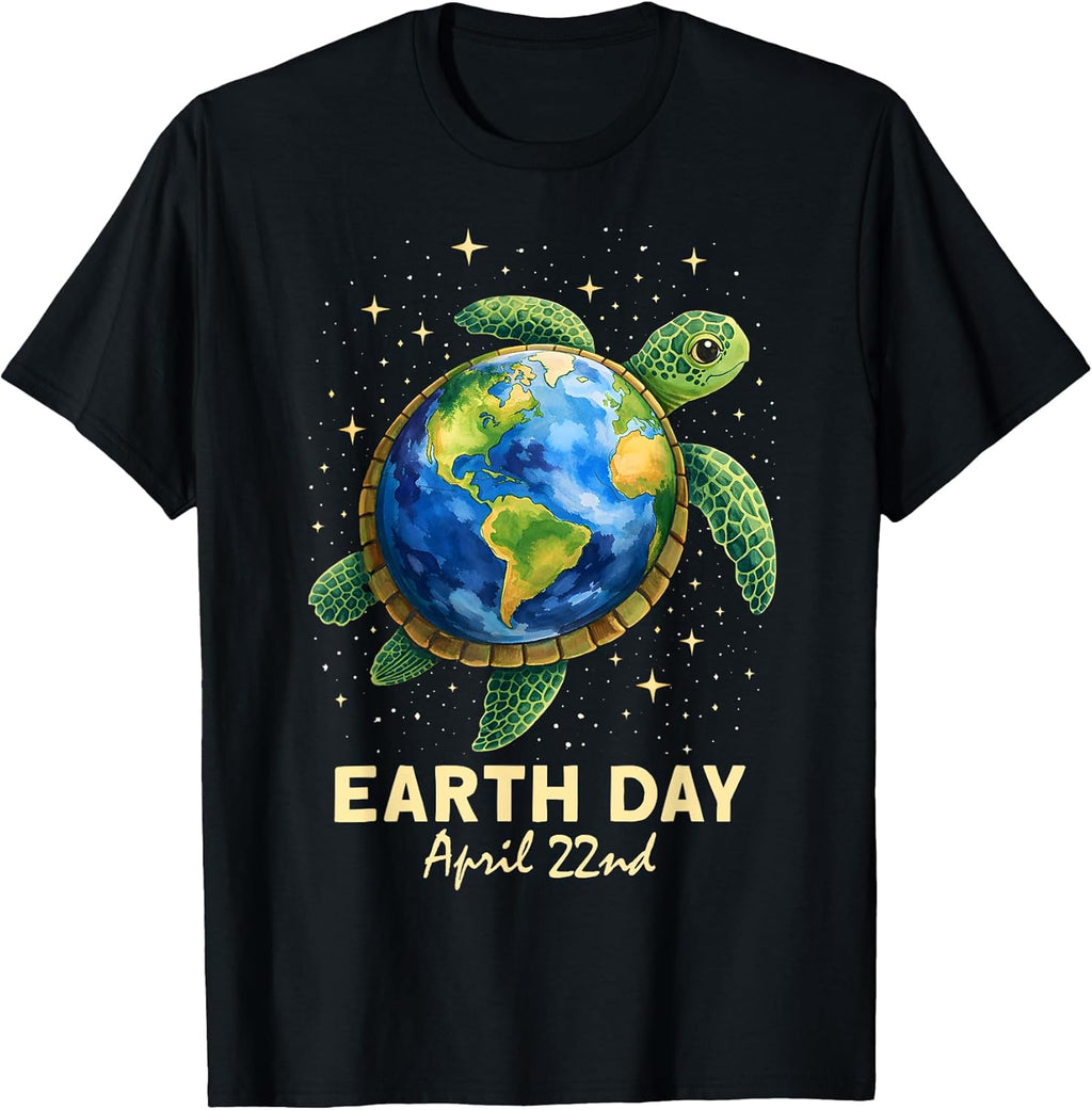Earth Day 2026 Sea Turtle Art Save The Restore - Adult & Kids T-Shirts, Sweatshirts & Hoodies apparel design preview 1