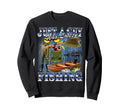 Just Guy Who Loves Fishing Bootleg Sweatshirt - Graphic Print for Adults - T-Shirt, Sweatshirt, Hoodie